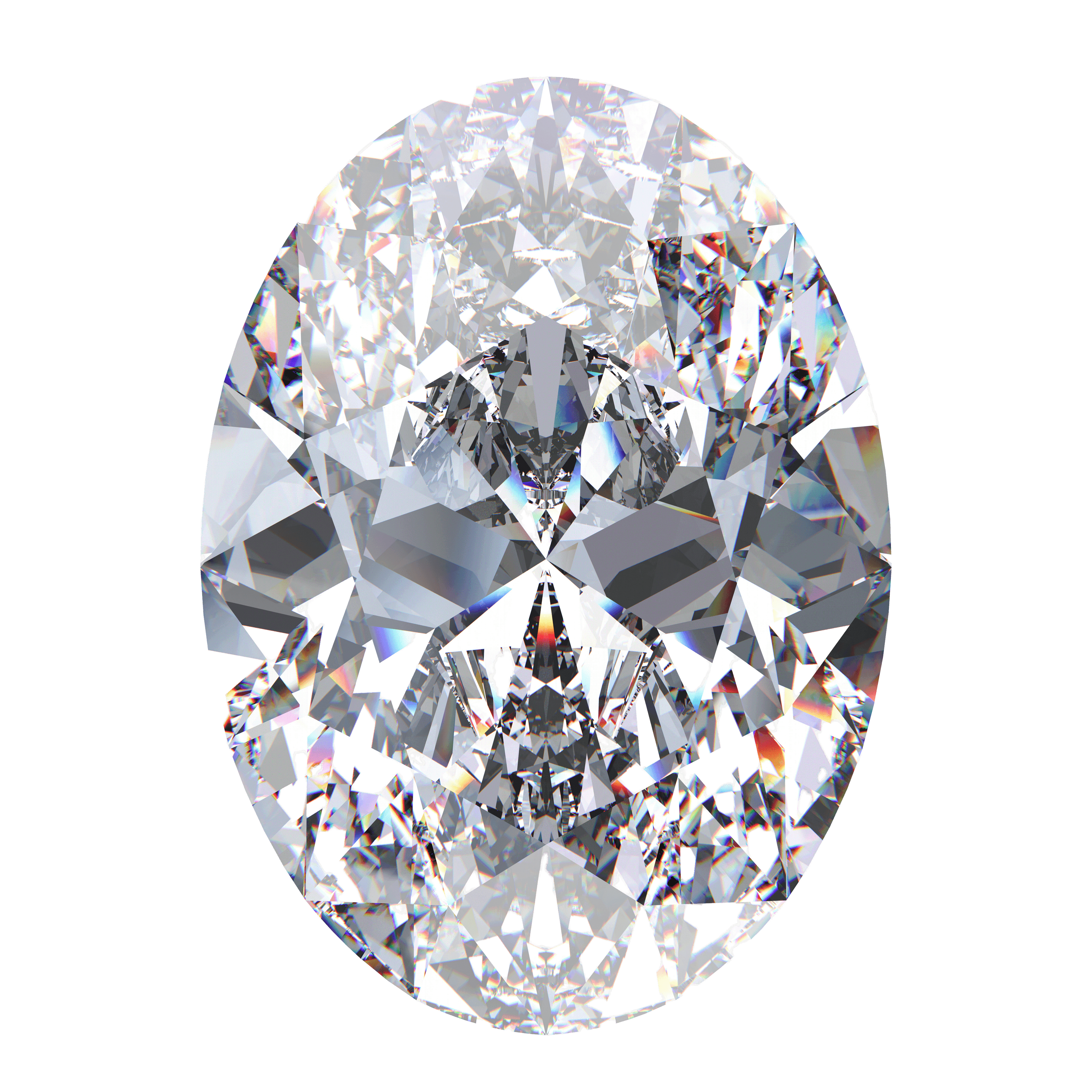 Oval-cut diamond