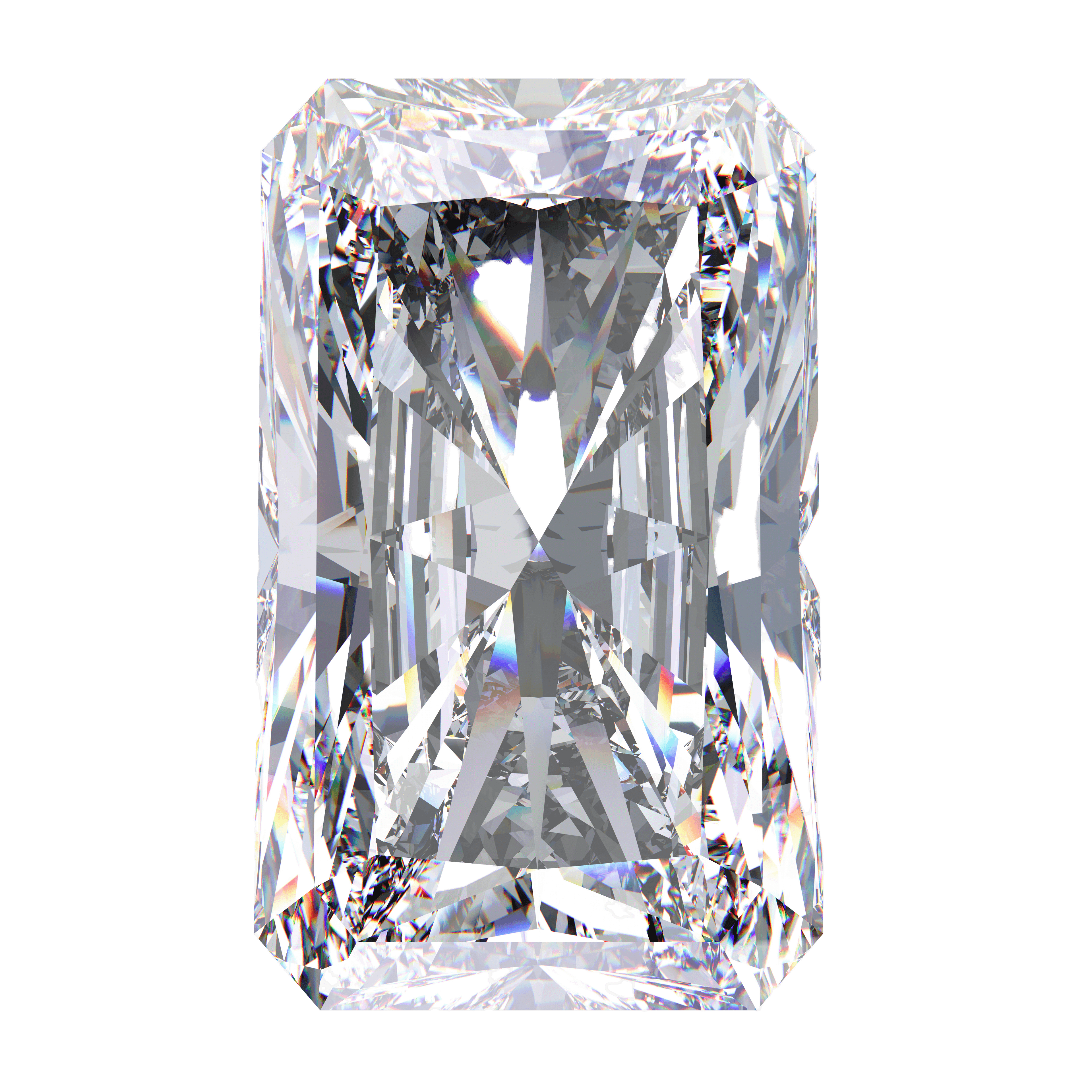 Emerald-cut diamond