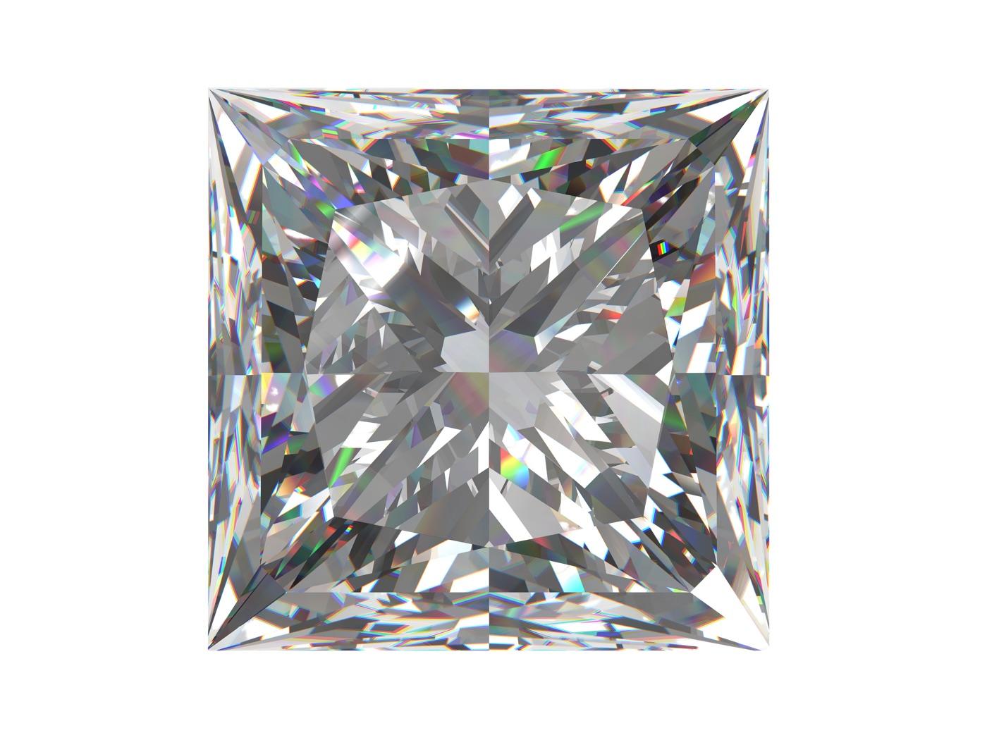 Princess-cut diamond
